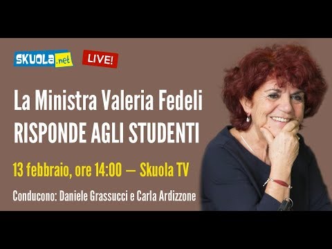 La Ministra Valeria Fedeli risponde agli studenti!