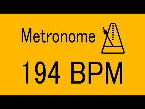 194 BPM METRONOME FOR TRAINING MUSICAL INSTRUMENT / 楽器練習用 メトロノーム / practice