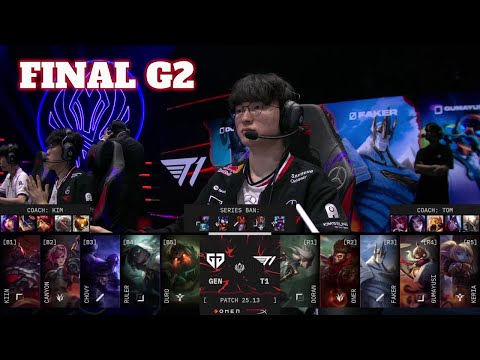 GEN vs T1 - Game 2 | Grand Final LoL MSI 2025 Main Stage | T1 vs Gen.G G2 full