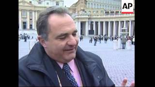 WRAP Papal health bulletin, Fini visits hospital, Vatican newspaper
