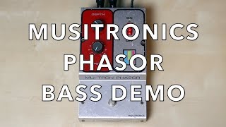 Video thumbnail for MUSITRONICS MU-TRON PHASOR I BASS DEMO by Bassklasse