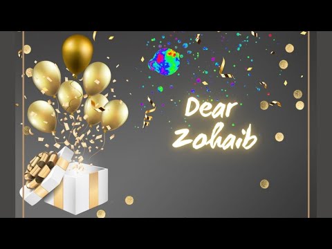 Zohaib Name Birthday Status || With Birthday Gift And Song || Best Animation Zohaib Birthday Status
