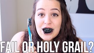 Beauty Hacks: Fail or Holy Grail? ♥ Charcoal Teeth Whitening | Ellko