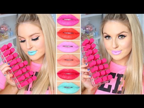 BH Cosmetics Pop Art Lipstick ♡ Lip Swatches & Review! Video