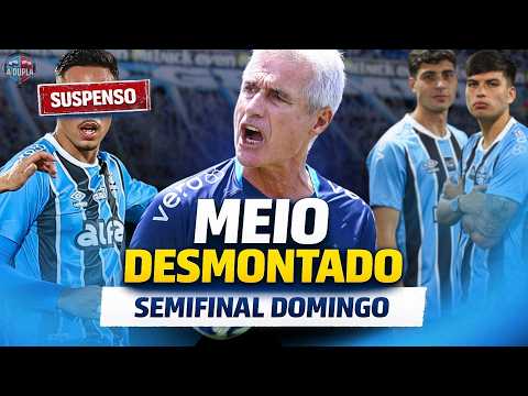 🔵⚫️ Diário do Grêmio KTO: Meio desmontado na semi | Solução só dia 25 | Mec com sondagem