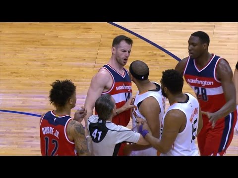 Jared Dudley & Jason Smith Scuffle | Wizards vs Suns | March 7, 2017 | 2016-17 NBA Season