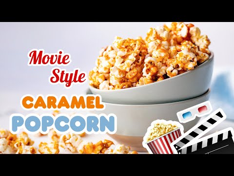 How to Make Movie Style Caramel Popcorn at Home 🍿🎬 | No Corn Syrup and Baking Soda required
