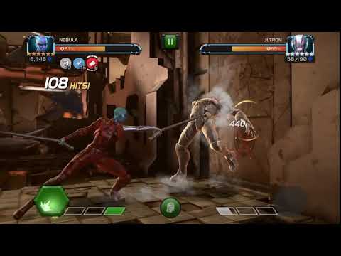 Act 6.1.2 Ultron Boss solo Takedown using Rank 1 Nebula