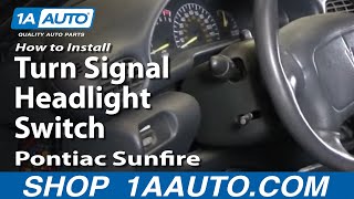 How to Replace Combination Switch 95-05 Pontiac Sunfire