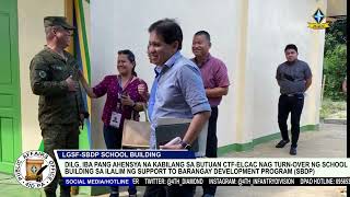 DILG, iba pang ahensya na kabilang sa Butuan CTF-ELCAC nag-turn over ng School Building