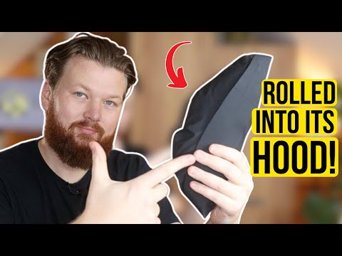 Hack to Fold Rain Jackets Into It's Hood (Great for Packing and Saving Space) Waterproof Week: Day 4