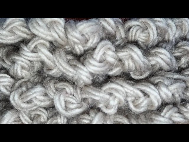 Каракулевый узор крючком для пальто и ковров