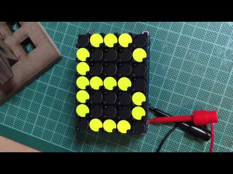 10mm stopped Flipdots with DIY Controller