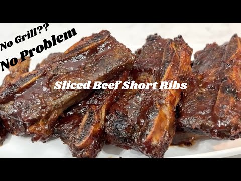 Tender Flavourful BBQ Sliced Beef Short Ribs | How to Make Oven Baked Sliced Beef Short Ribs