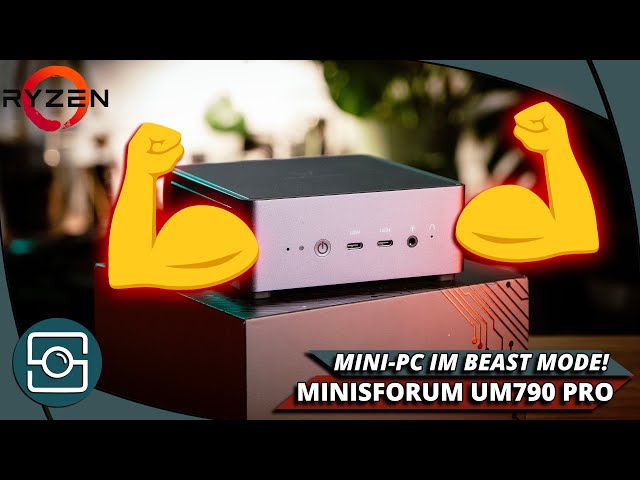 Vídeo relacionado con MINISFORUM UM790 Pro Mini PC, procesador AMD Ryzen 9 7940HS (8C/16T, hasta 5,2 GHz), AMD Radeon 780M, 32 GB DDR5 (hasta 5600 MHz)/512GB PCIe4.0 SSD, 2 x HDMI/2 x USB4, Wi-Fi 6E, BT 5.3, 4 x USB 3.2