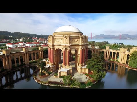 Aerial Views of Palace of Fine Arts