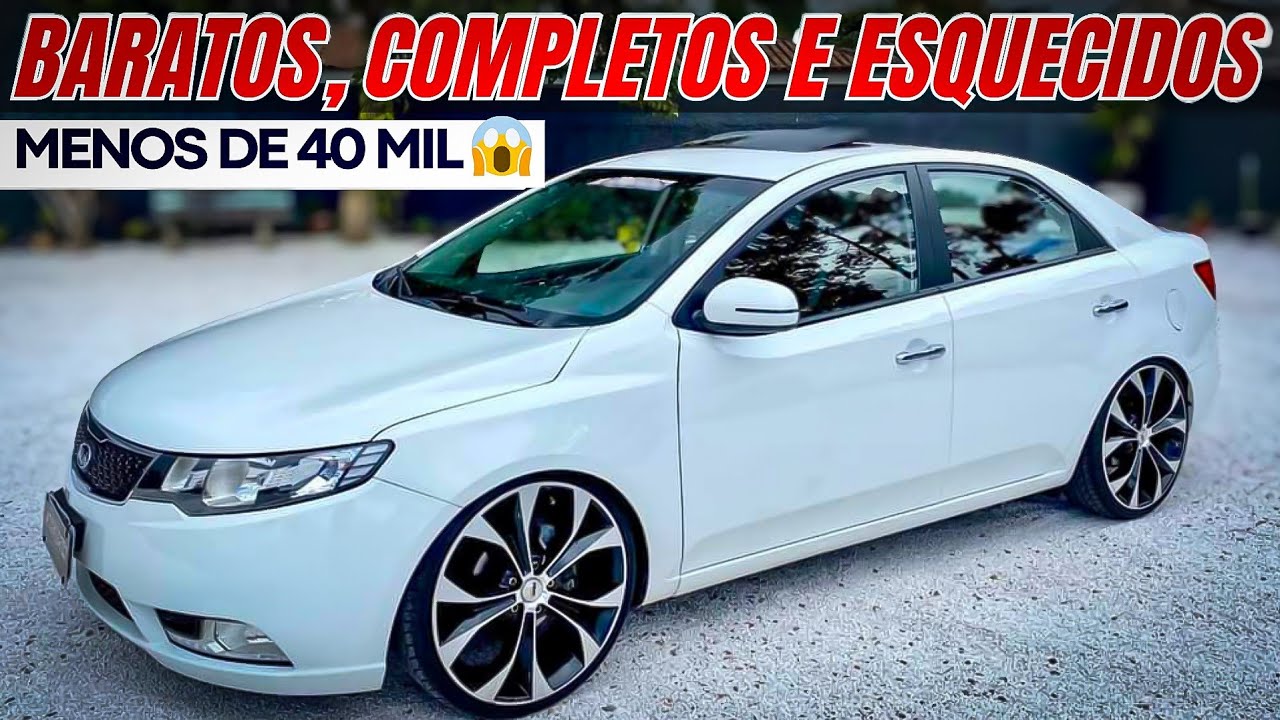 5 EXCELENTES CARROS BARATOS E ESQUECIDOS PARA SAIR DO COMUM EM 2024! 😱 POR MENOS DE 40 MIL