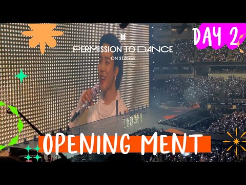 211128 Opening/Intro Ment/Speech - BTS PTD in LA (Day 2)