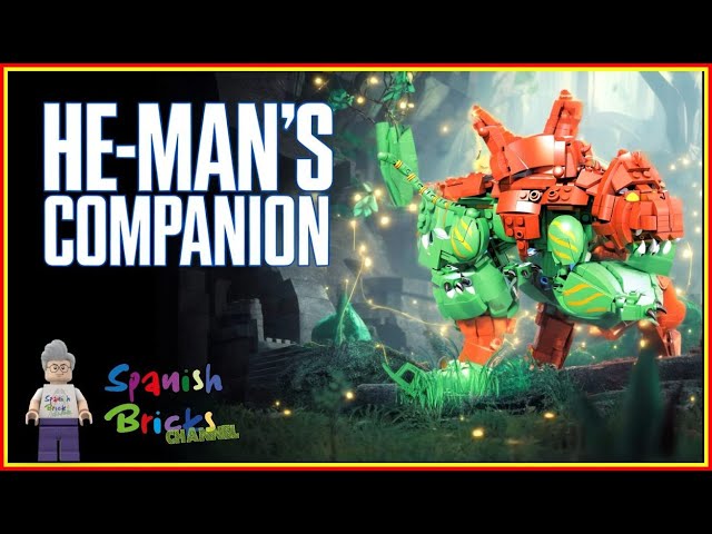 Vídeo relacionado con Mega Construx Masters of The Universe Battle Cat Figura de Bloques de construcción de Juguete para niños +10 años Mattel GVY14