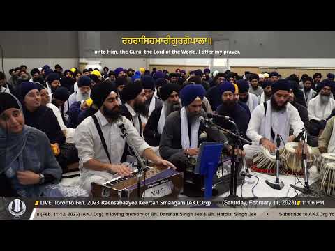 007 Bhai Jaswant Singh Jee Toronto @ TO Feb. 2023 Raensabaayee Keertan Smaagam