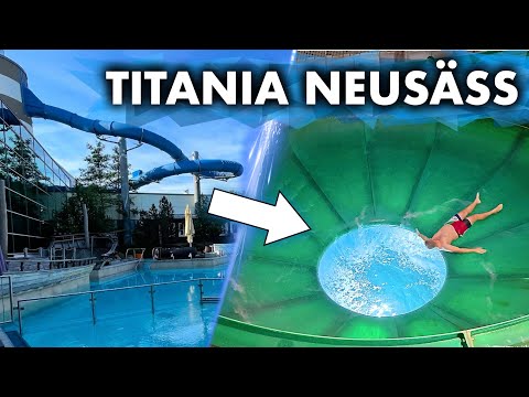 Alle Wasserrutschen im Titania Neusäß 🇩🇪