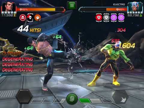 #MCOC Variant 4 “Waning Moon”- 5* Namor (4-55) solos Electro boss!