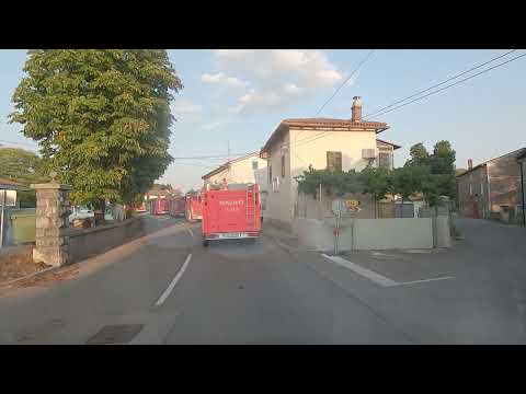 Pogled iz gasilskega vozila: Opustošenje - požar na Krasu 24.7.2022