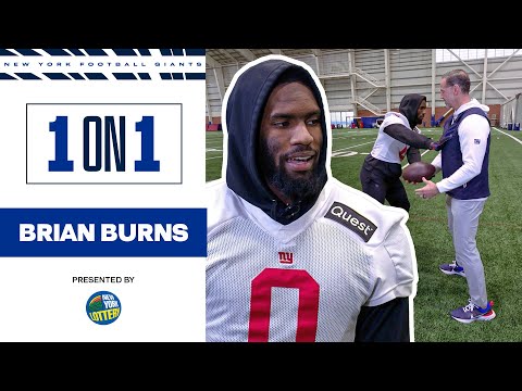 Brian Burns 1-on-1 with Shaun O’Hara | New York Giants
