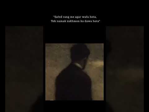 safed rang me agar wafa hoti....❤️‍🩹 #poetrystatus #ruksar