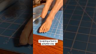 Sculpting a detailed foot in polymer clay. #sculpting #clay #detail #polymerclay #art #sculpt