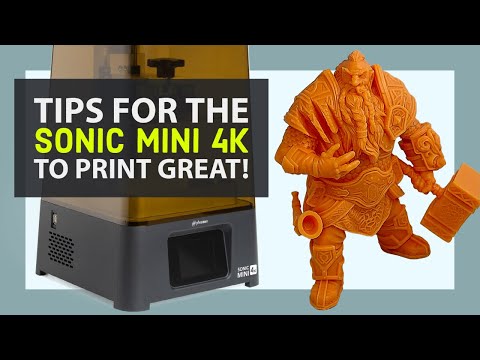 SONIC MINI 4K tips to print GREAT! (How to fix some problems)