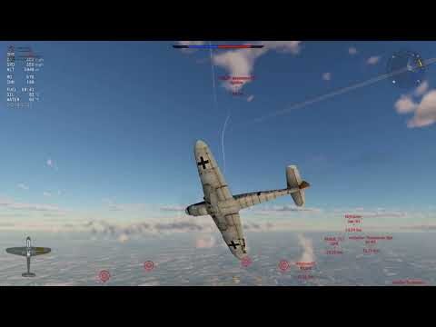 War Thunder Dogfight | Bf 109 k4 Vs Spitfire F Mk XIVe