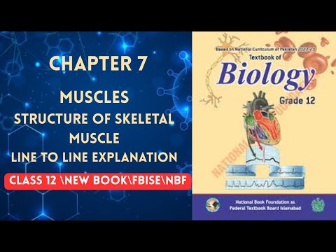 MUSCLES| STRUCTURE OF SKELETAL MUSCLES| Chapter 7|CLASS 12|Biology |NBF NEW BOOK 2025