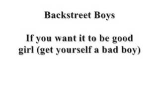 Backstreet Boys: If you want it to be good girl (full CD quality)