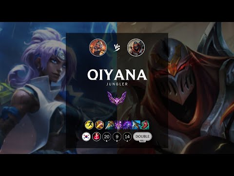 Qiyana Jungle vs Zed - KR Master Patch 12.13