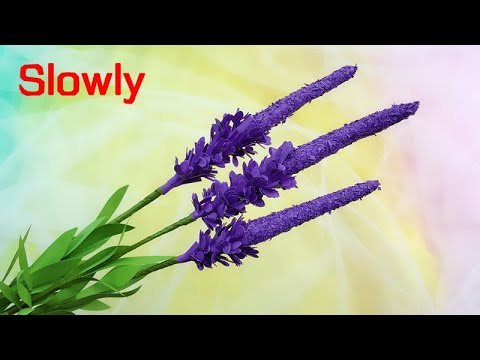 ABC TV | How To Make Spike Speedwell Flower With Shape Punch (Slowly) - Craft Tutorial