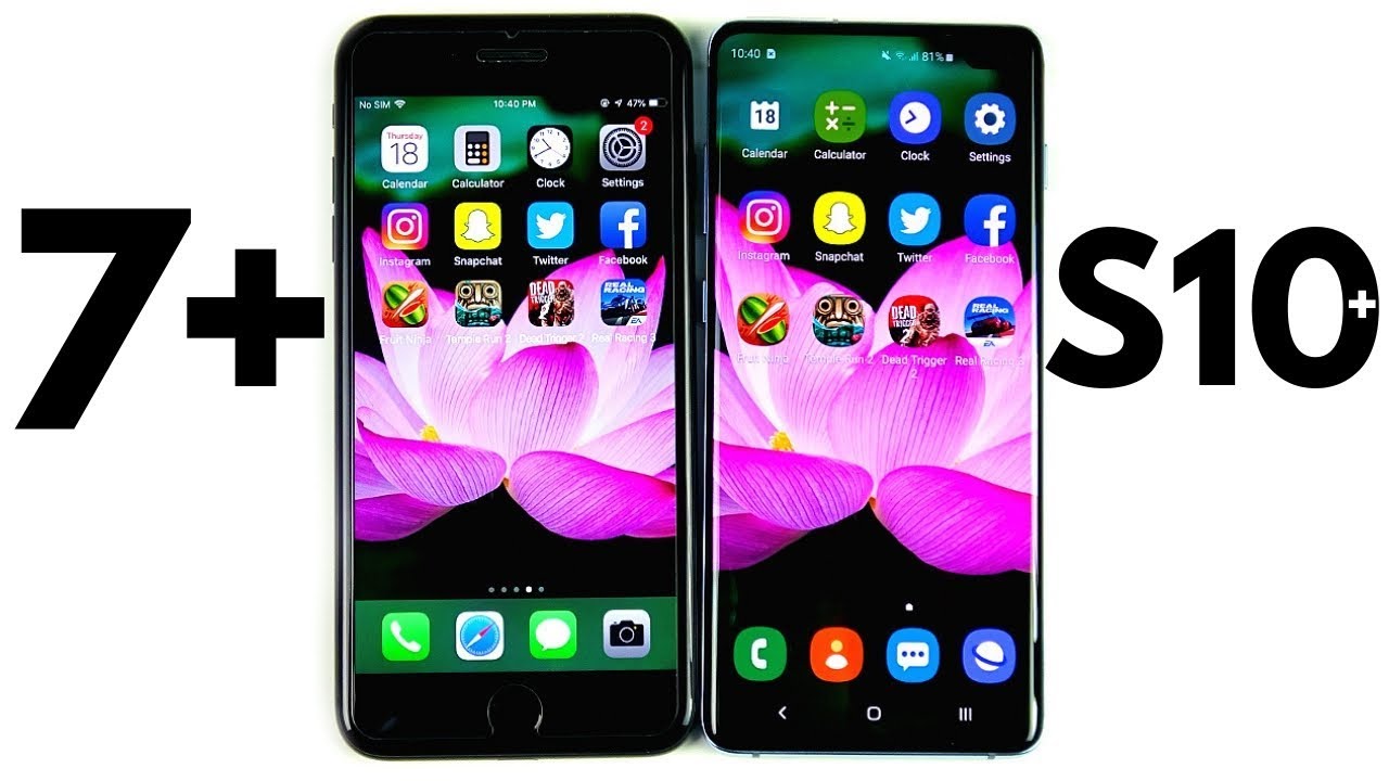 iPhone 7 Plus vs Galaxy S10 Plus Speed Test!
