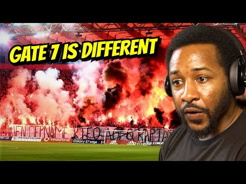 AMERICAN REACTS TO GATE 7 OLYMPIAKOS ULTRAS - BEST MOMENTS!