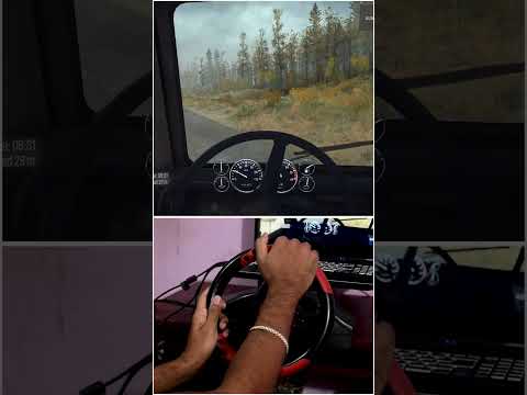 Let's start the ride 😉 Mud runner steering wheel gameplay #shorts #spintires #mudrunner #logitech