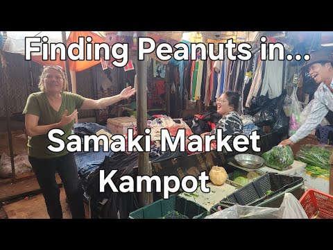 Shopping in Samaki Market, Kampot