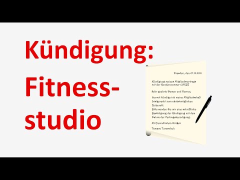 Kündigung: Fitnessstudio (vorgelesen)