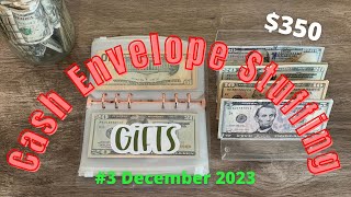 Cash Envelope Stuffing #3 December 2023 // Low Income Weekly Budget