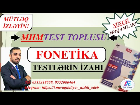 MHM-2024. FONETİKA testlərinin izahı. #education #fonetika #miq #abituriyent #sertifikasiya #qayda