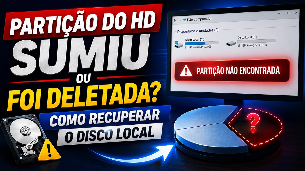 recuperar partição perdida do hd