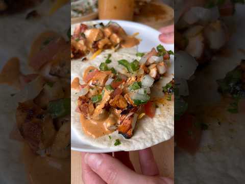 Chipotle Barbecue Chicken Tacos