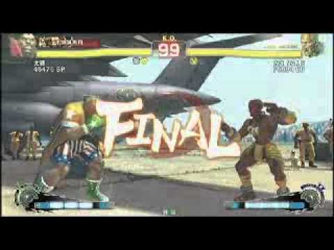 SSF4 AE: Maeda Taison (Boxer) vs Noriyasu (Dhalsim) - Godsgarden 4 Qualifier