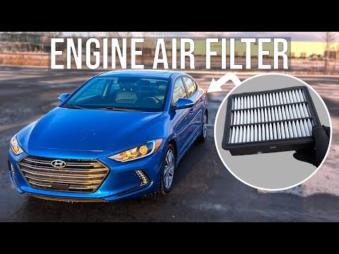 How to Replace Engine Air Filter - Hyundai Elantra (2017/2018)