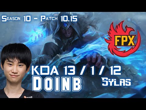 FPX Doinb SYLAS vs ORIANNA Mid - Patch 10.15 KR Ranked