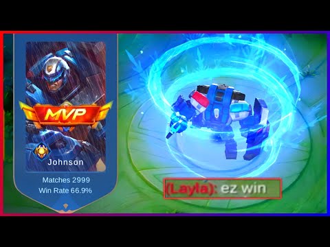 TOP GLOBAL MAGE JOHNSON 1 SHOT COMBO TRUE DAMAGE HACK!! | 16 KILLS 🔥 FULL MAGIC DAMAGE GOD MODE! 😈