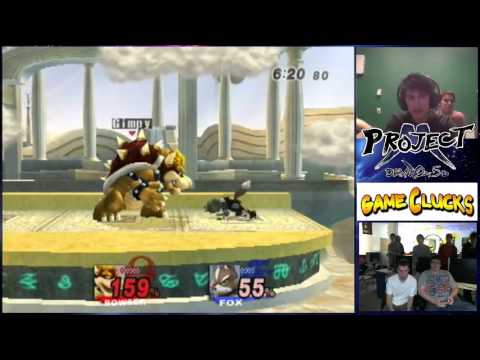 Gimpyfish (Bowser) vs Silent Wolf (Fox) Grand Finals Pt 2 Project M 2.5